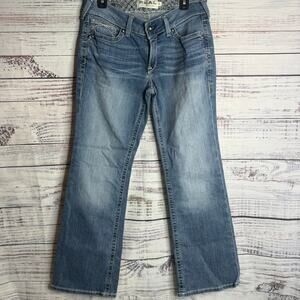 Ariat REAL Denim Womens 30S Bootcut Jeans Medium Wash Western Stretch